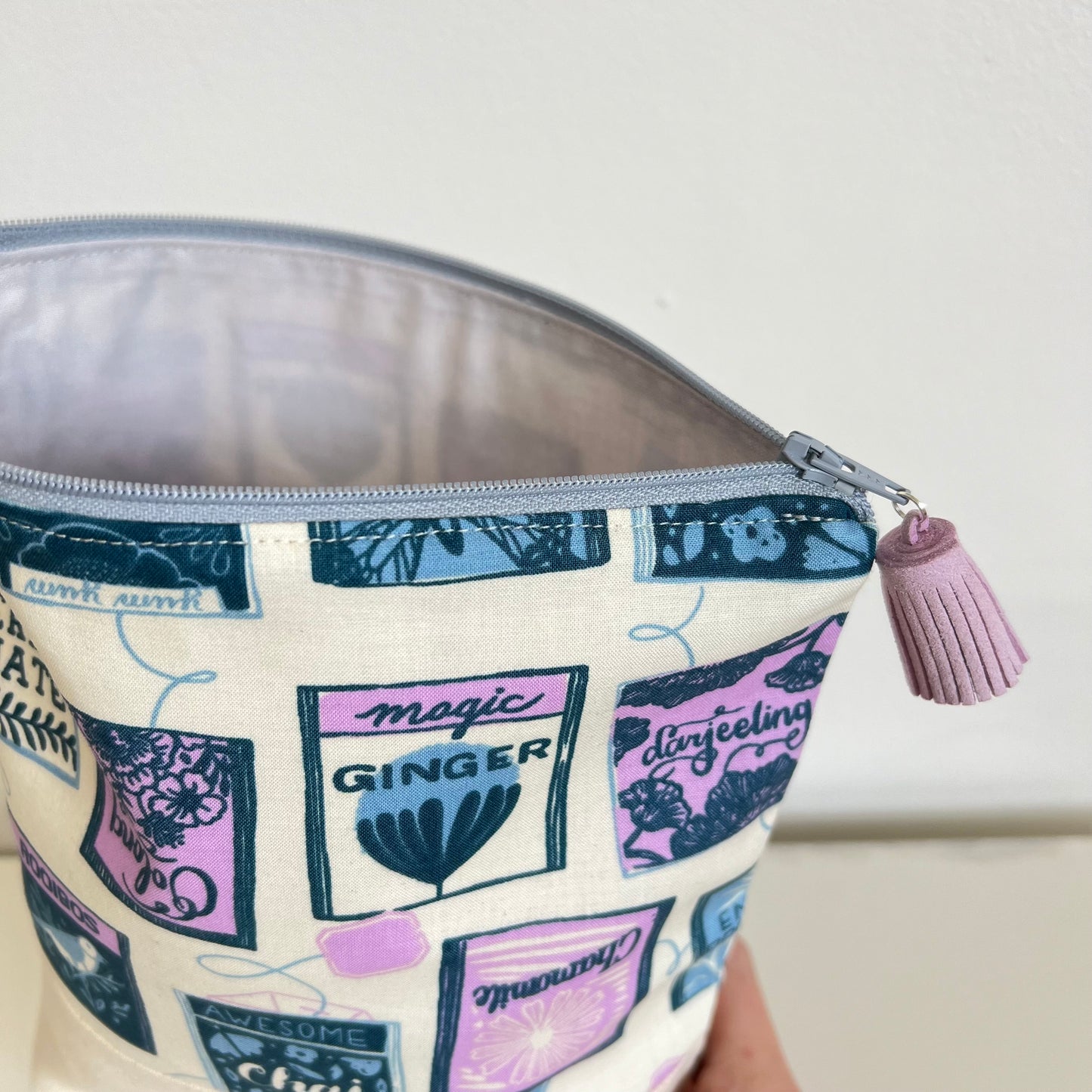 Small Project Bag- Lavender Tea Selection