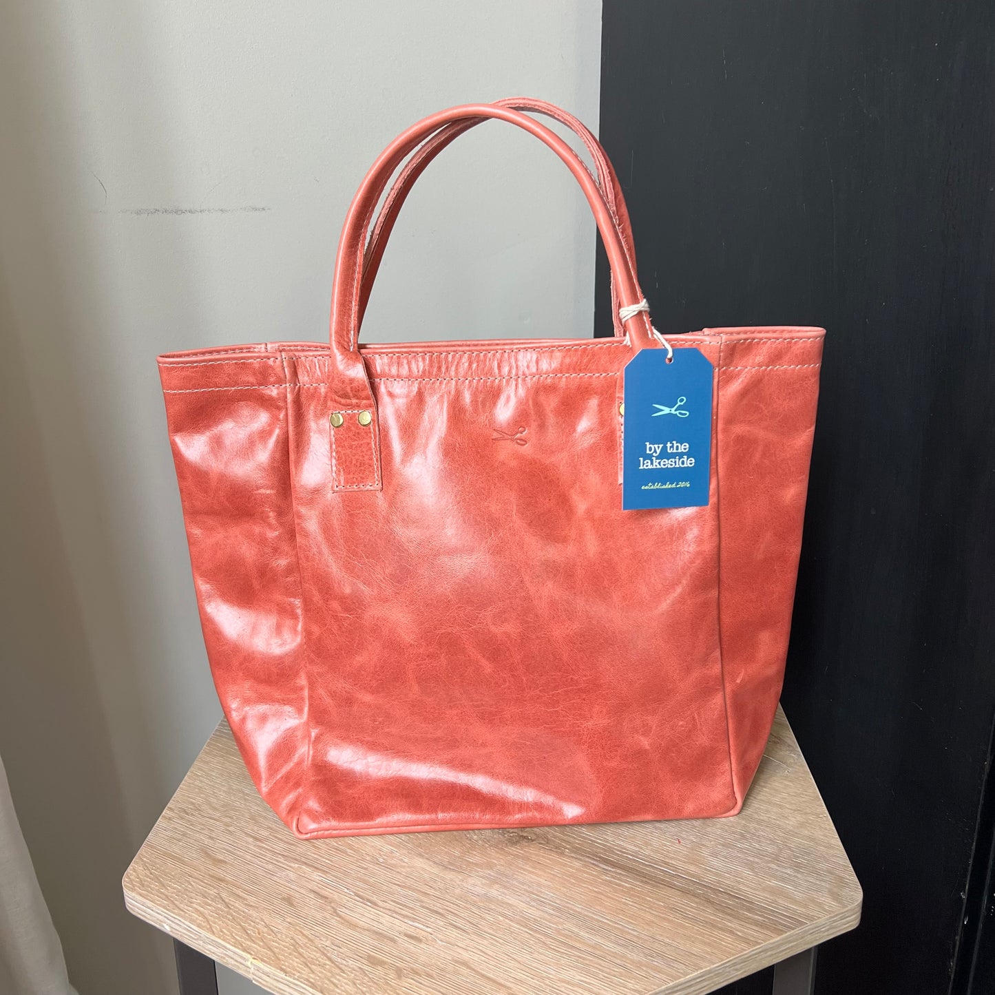 Small Leather Tote Bag