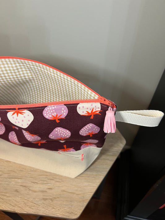 Large Project Bag- Strawberries