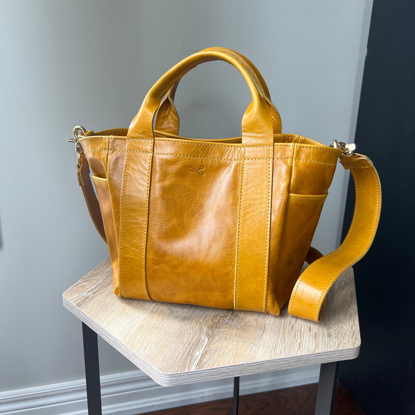 The Commuter Bag- with Leather Strap