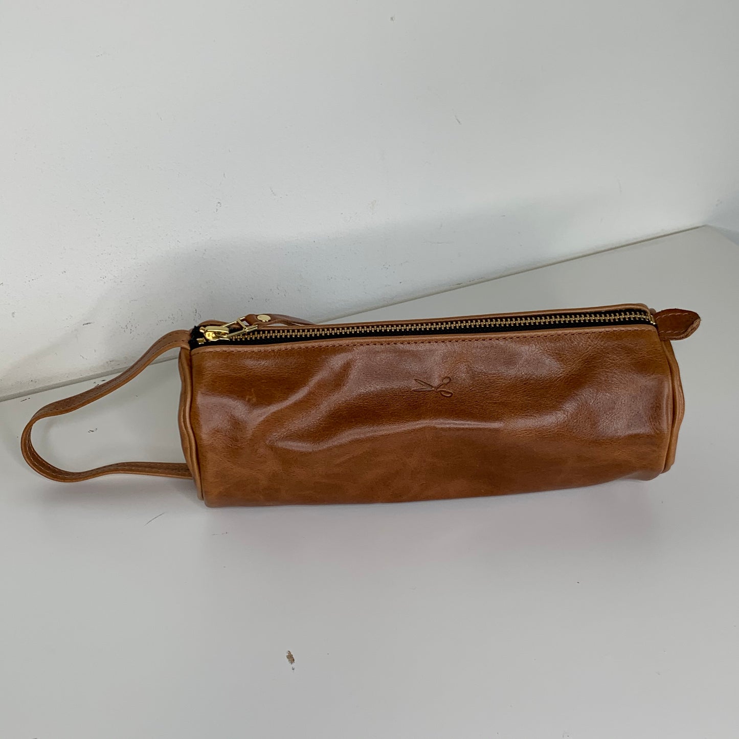 Large Signature Leather Pouch