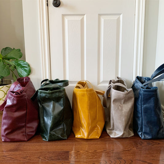 Everything Leather Tote Bag- READY TO SHIP