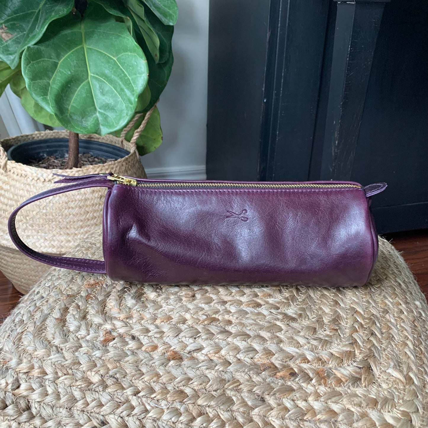 Large Signature Leather Pouch