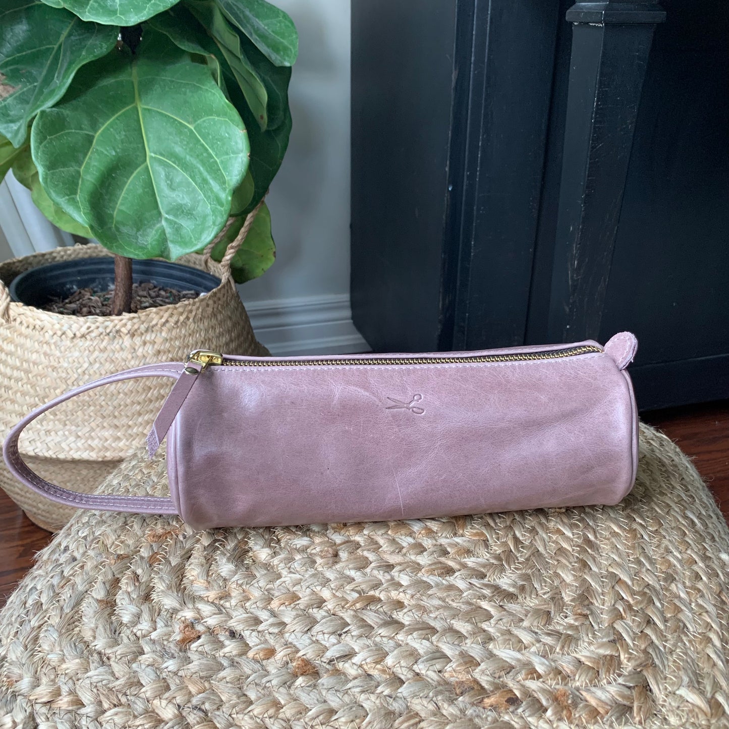 Large Signature Leather Pouch