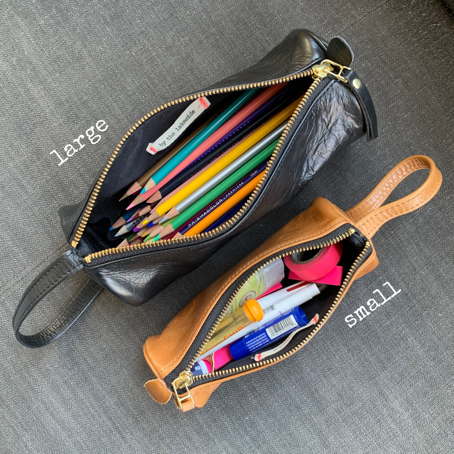 Large Signature Leather Pouch