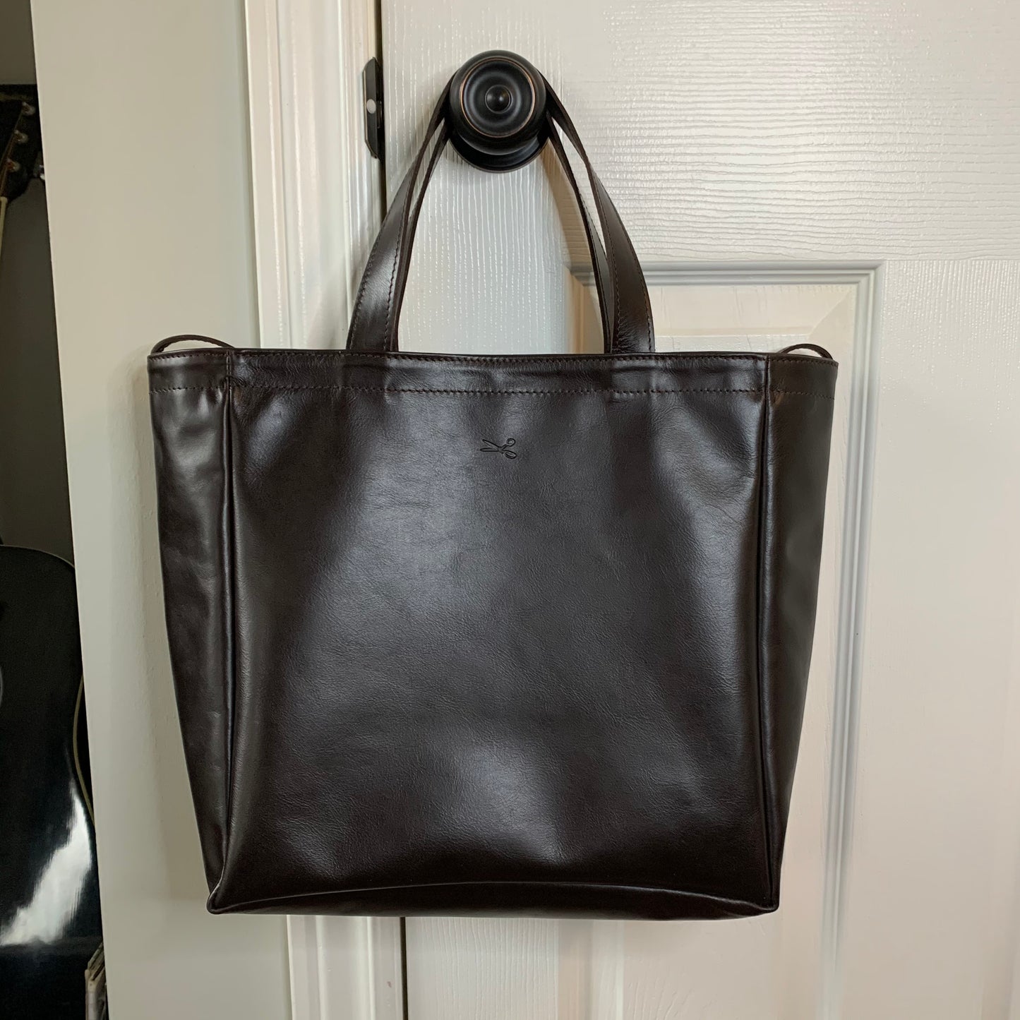 SALE Small Leather Tote Bag
