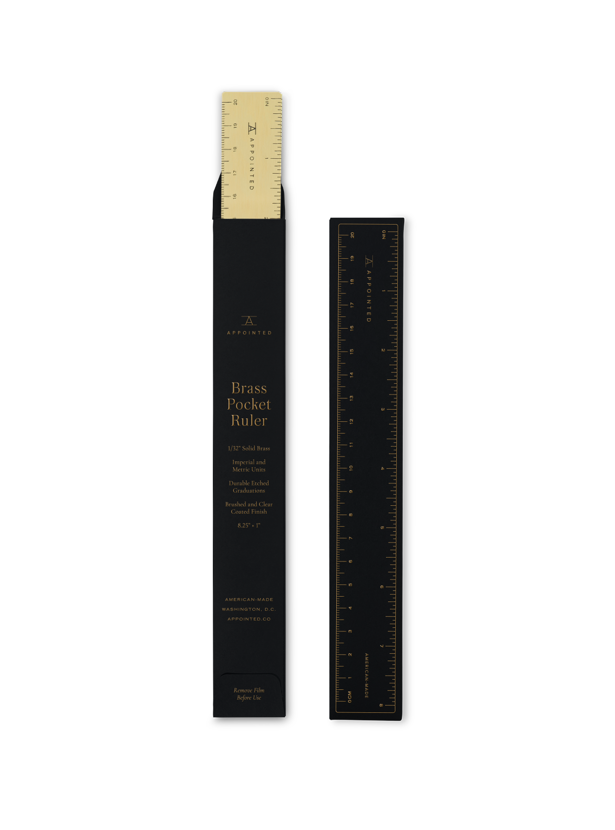 Appointed Brass Pocket Ruler