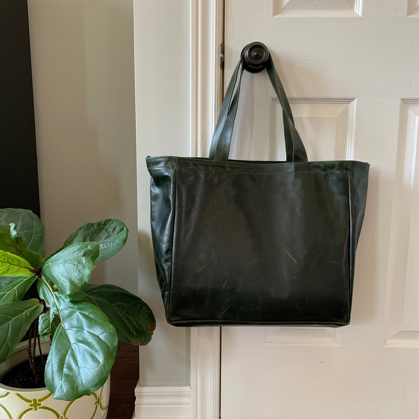 Everything Leather Tote Bag- READY TO SHIP