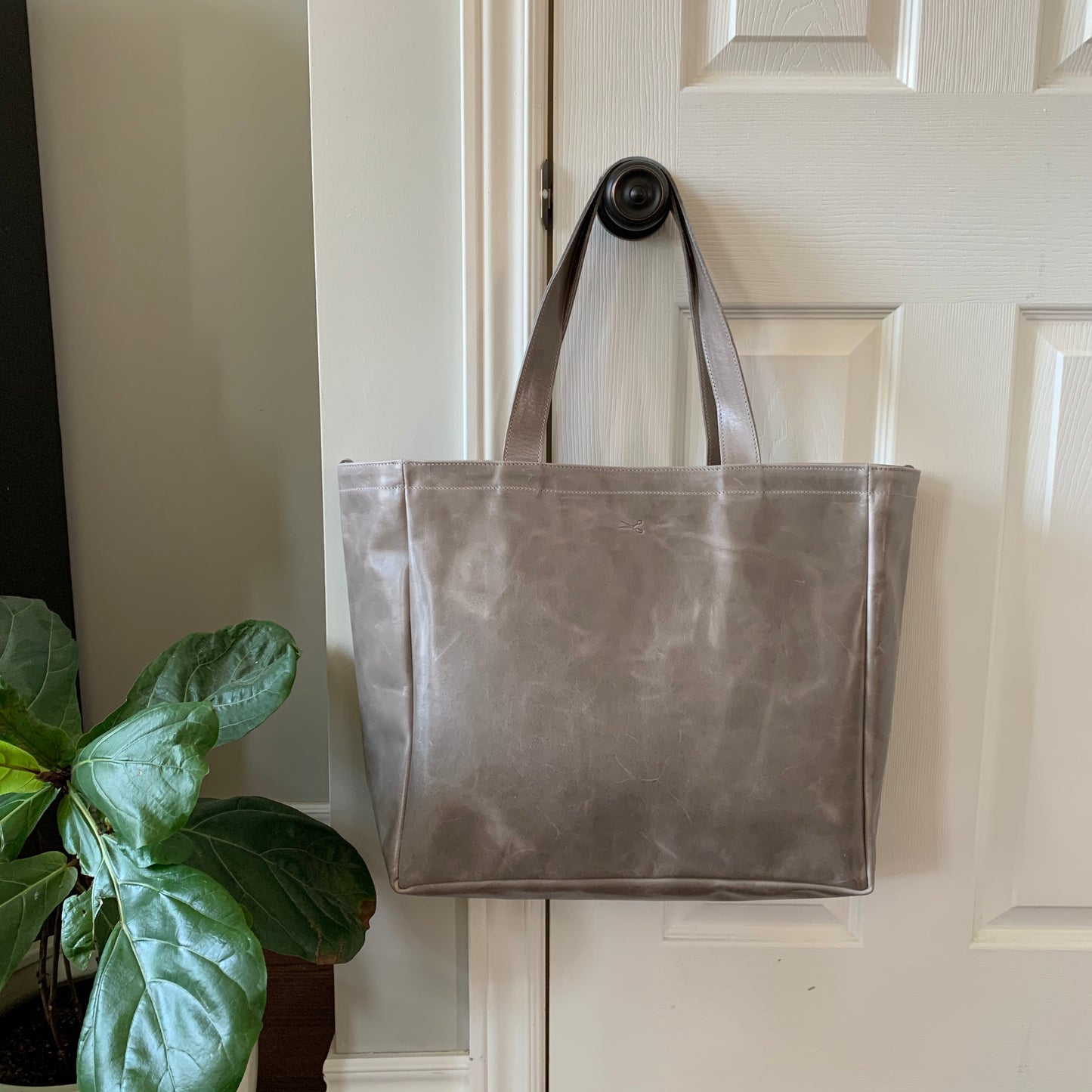 Everything Leather Tote Bag- READY TO SHIP