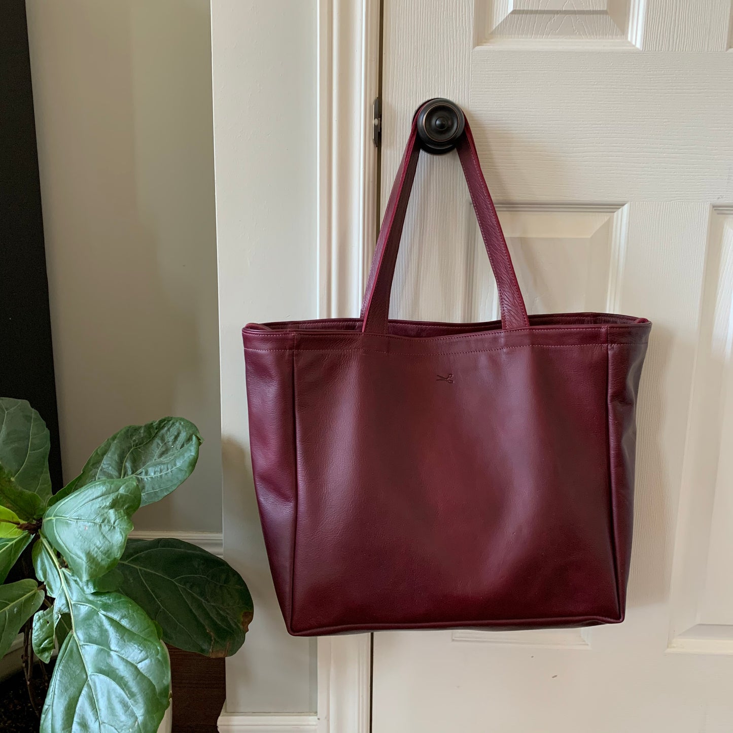 Everything Leather Tote Bag- READY TO SHIP