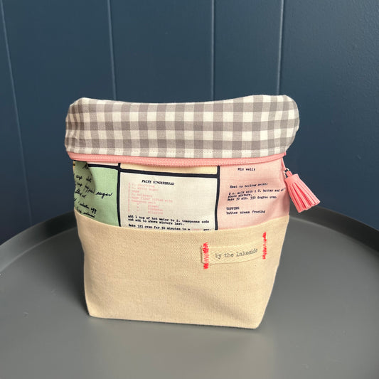 Small Project Bag- Recipe Cards