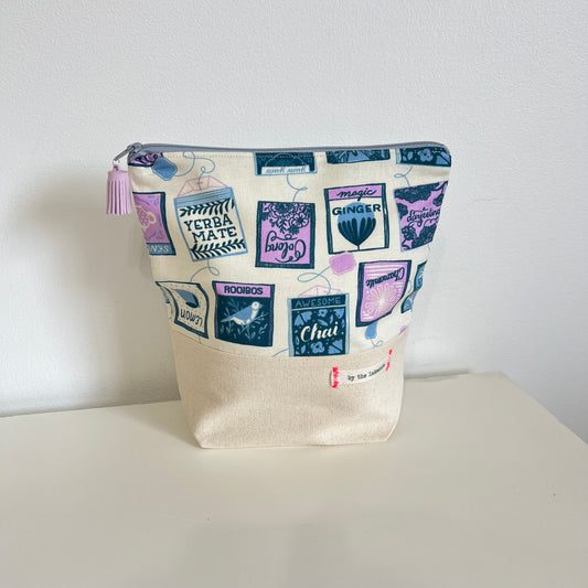 Small Project Bag- Lavender Tea Selection