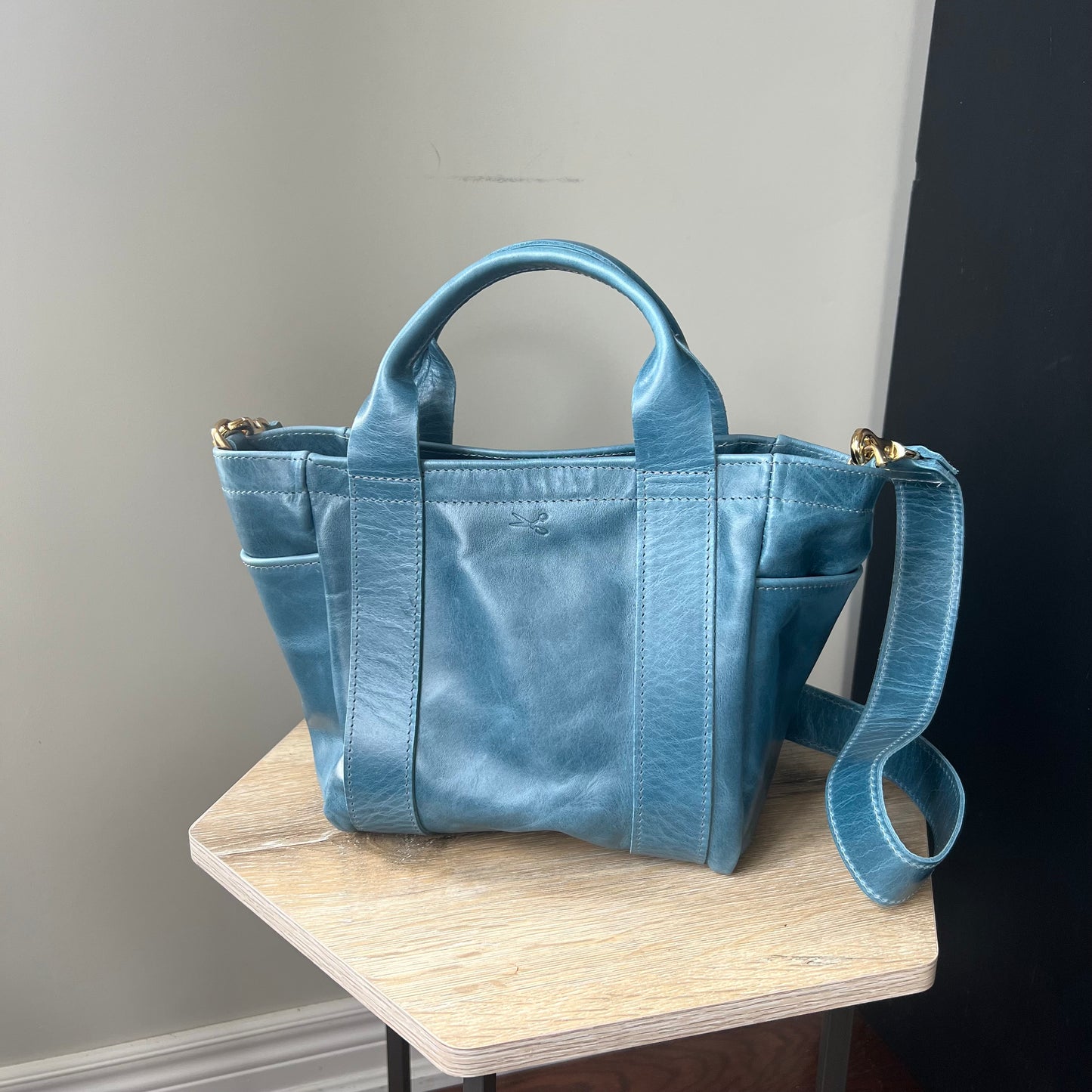 The Commuter Bag- with Leather Strap