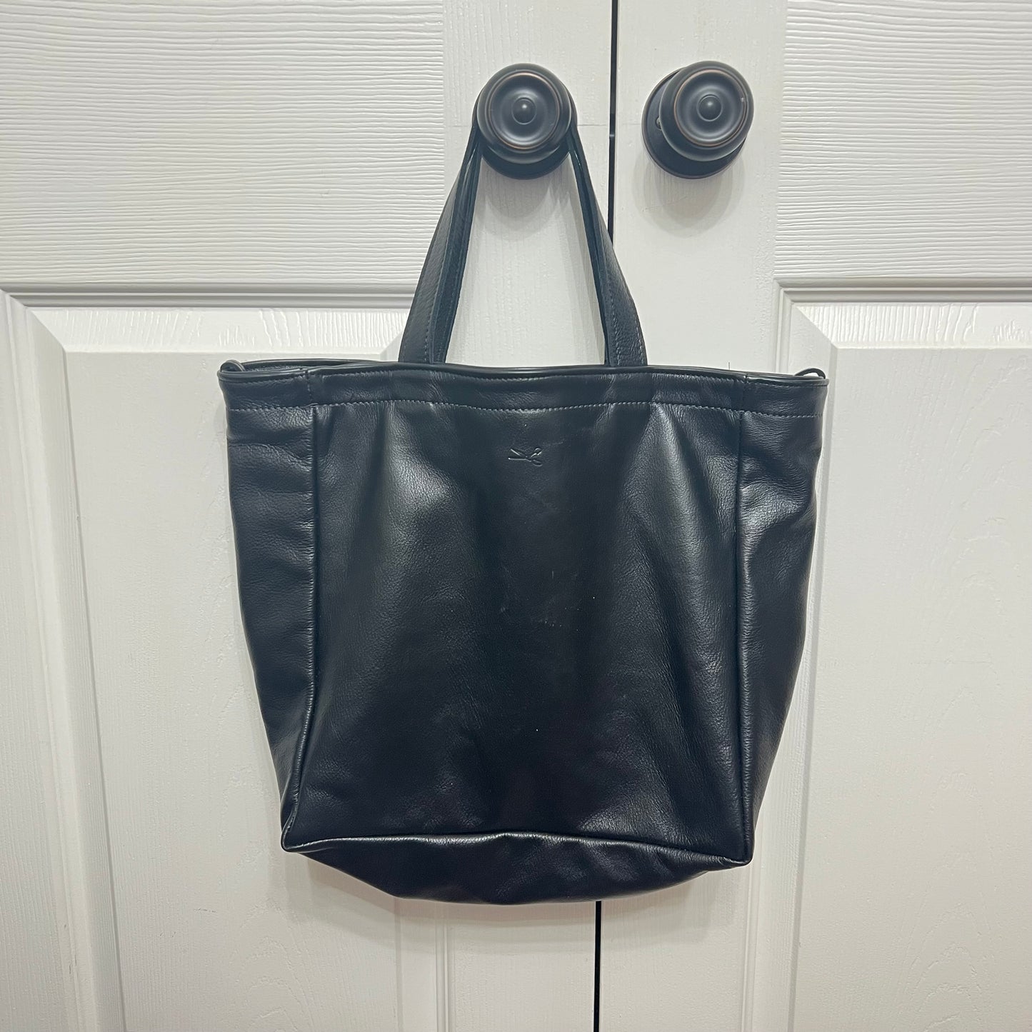 SALE Small Leather Tote Bag