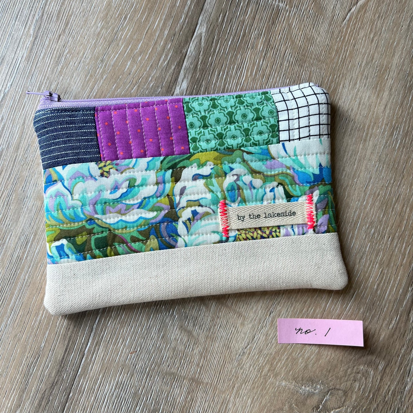 Small Patchwork Pouch- Vintage Floral No 1