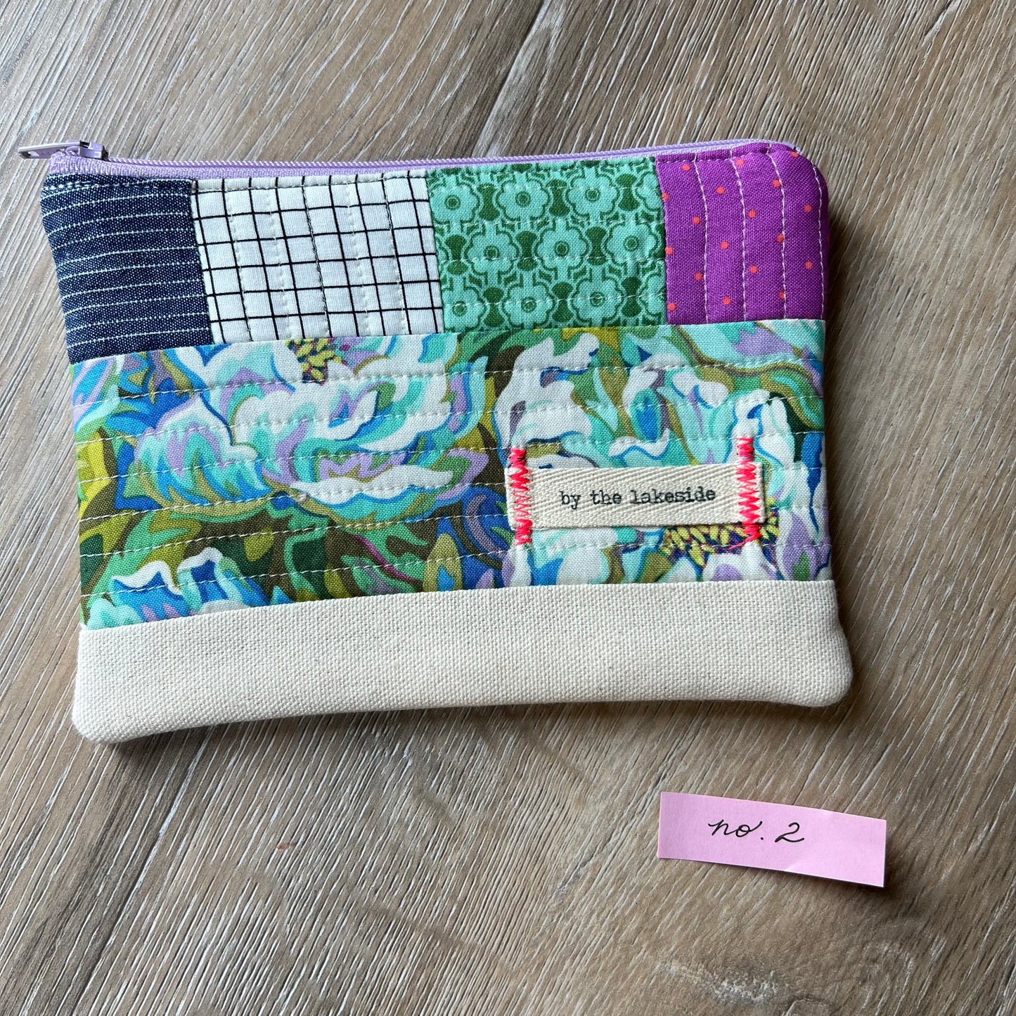 Small Patchwork Pouch- Vintage Floral No 2