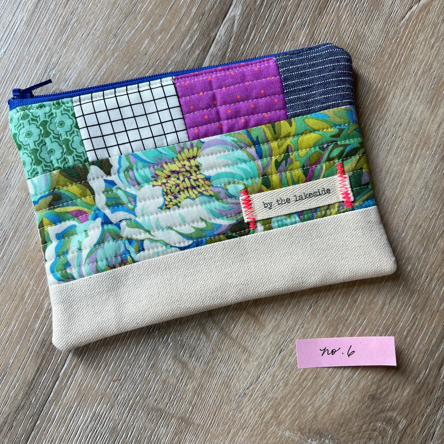 Small Patchwork Pouch- Vintage Floral No 6