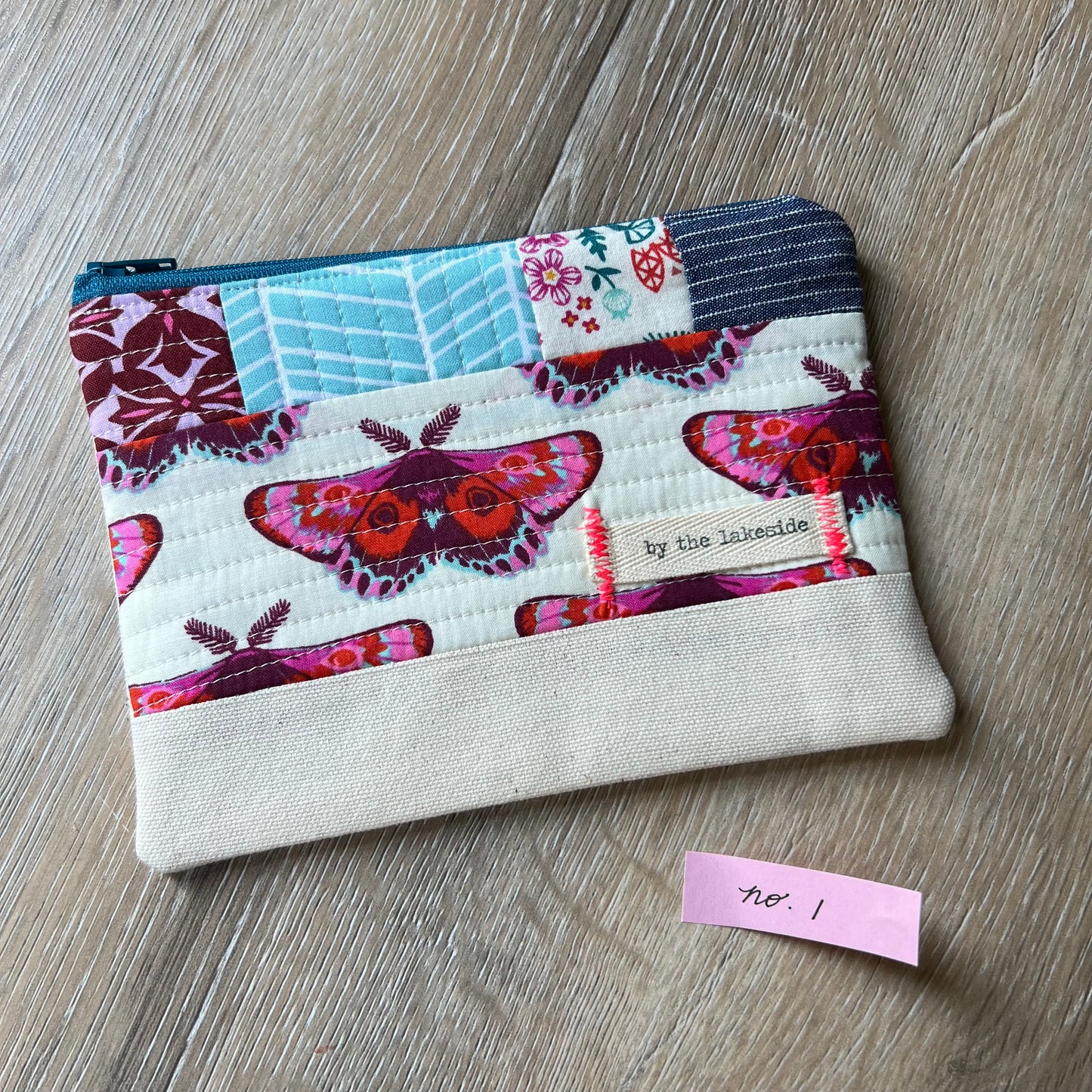 Small Patchwork Pouch- Moths No 1