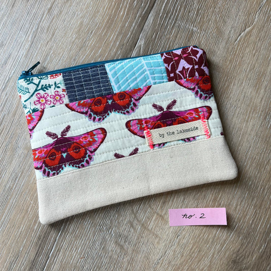 Small Patchwork Pouch- Moths No 2