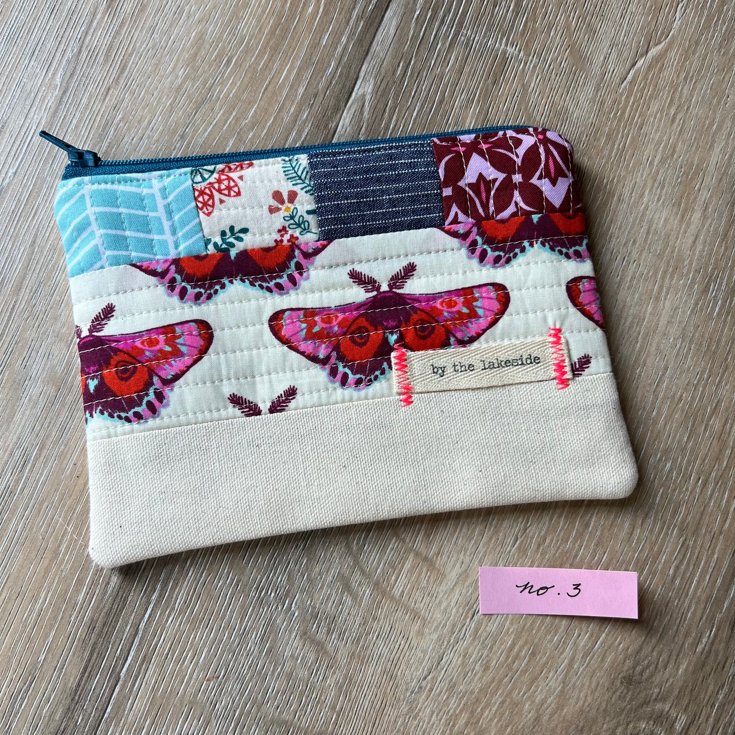 Small Patchwork Pouch- Moths No 3