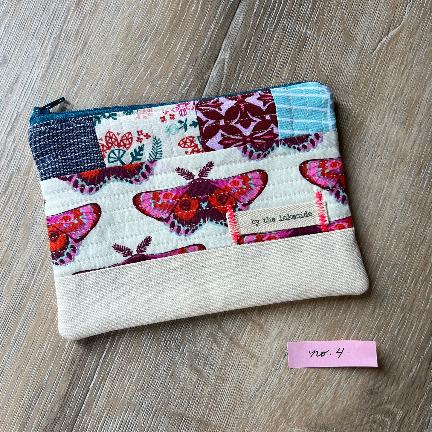 Small Patchwork Pouch- Moths No 4