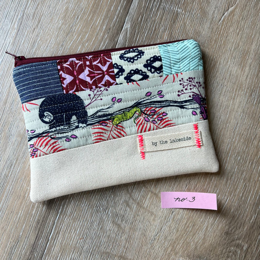 Small Patchwork Pouch- Sloth No 3