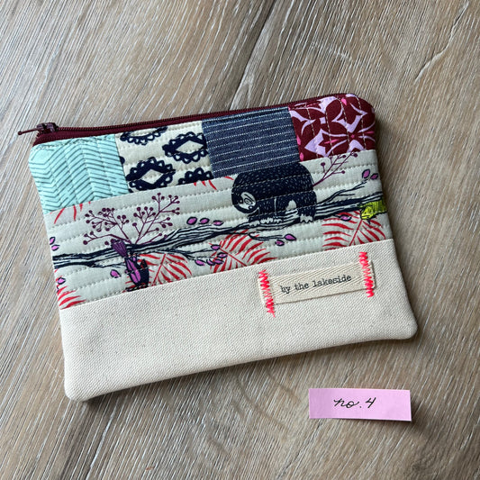 Small Patchwork Pouch- Sloth No 4