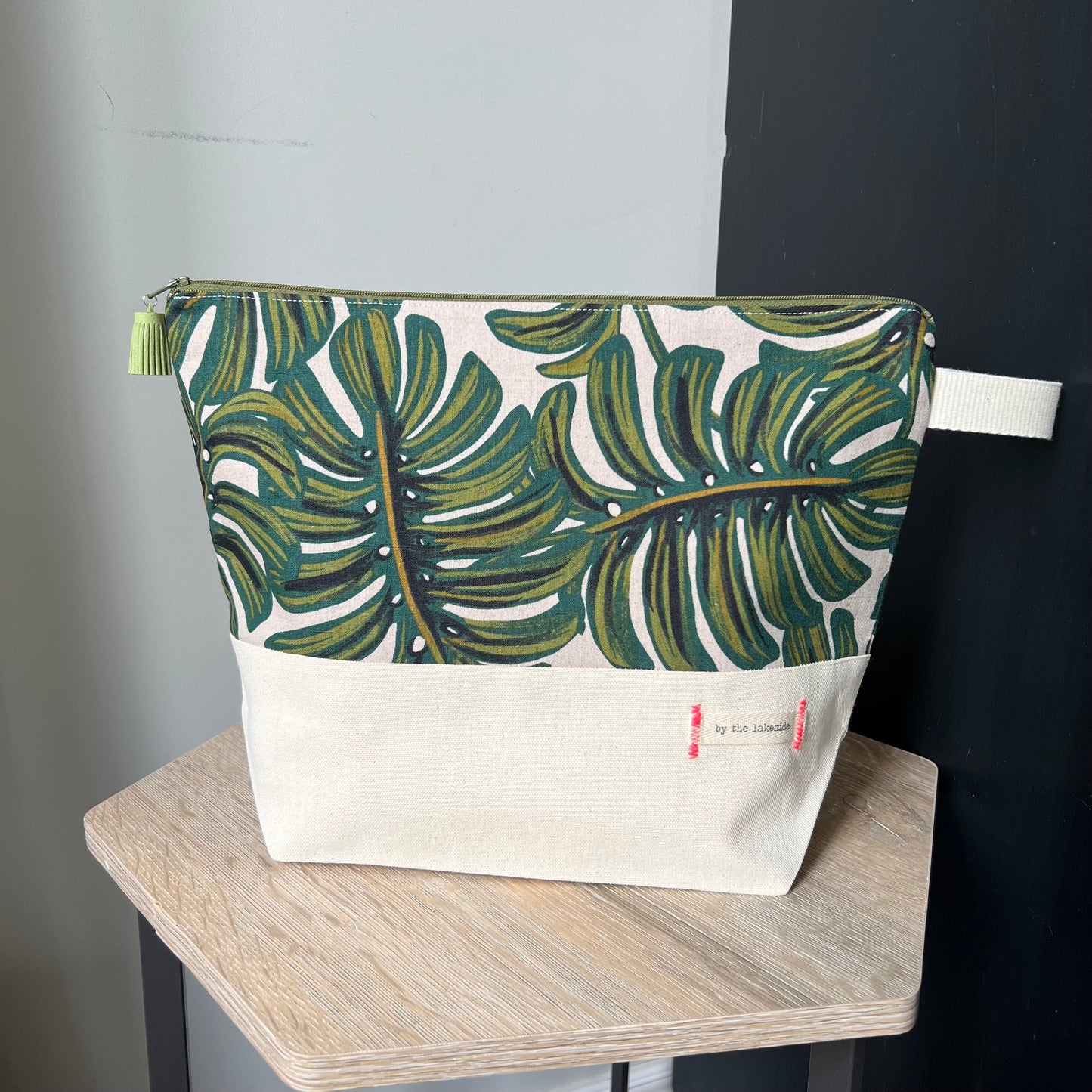 Large Project Bag- Monstera