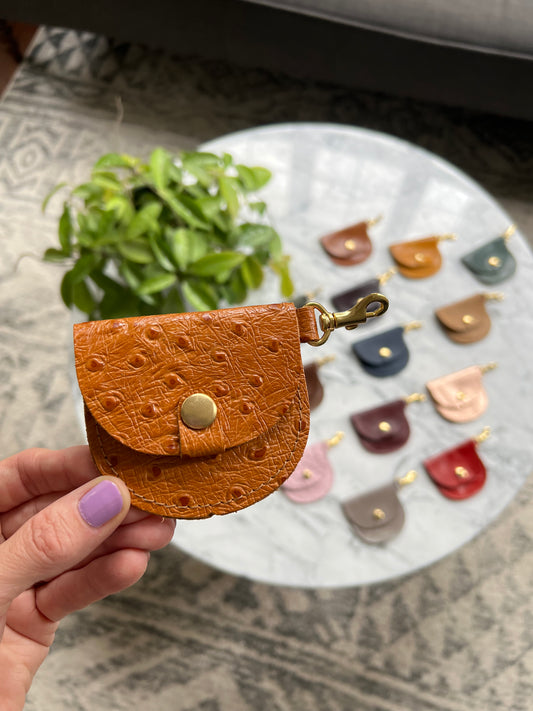 Leather Mini Pouch/Stitch Marker Case