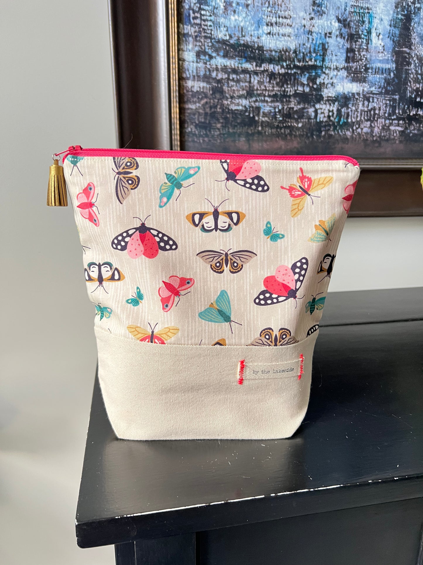 Small Project Bag- Butterfly Kisses (bag only)