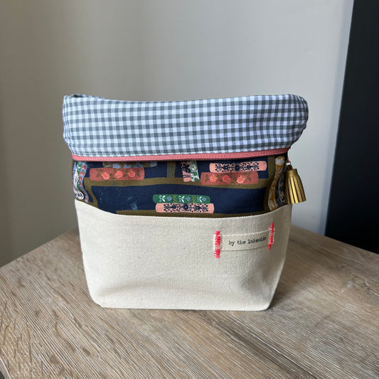 Small Project Bag- Vintage Library (bag only)