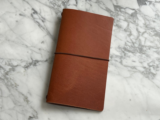 Cognac Leather Journal | Regular/Standard Size