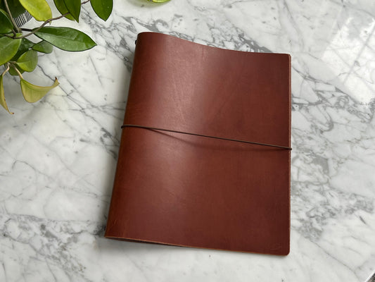 Cognac Leather Journal | A4 size