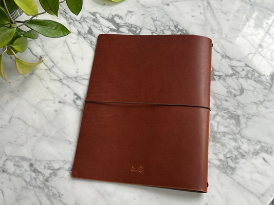 Cognac Leather Journal | A4 size