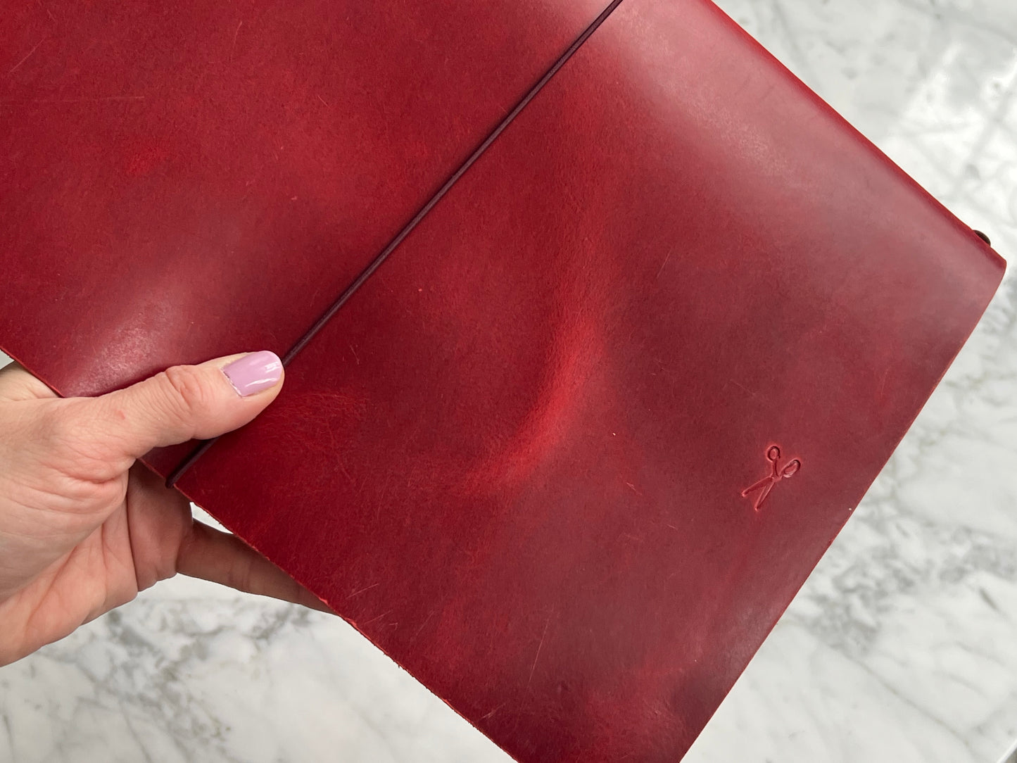 Red Leather Journal | A4 size