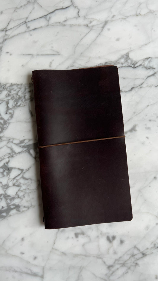 Dark Brown Leather Journal | Regular/Standard Size