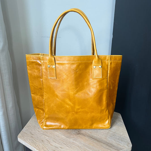 NEW Small Leather Tote Bag