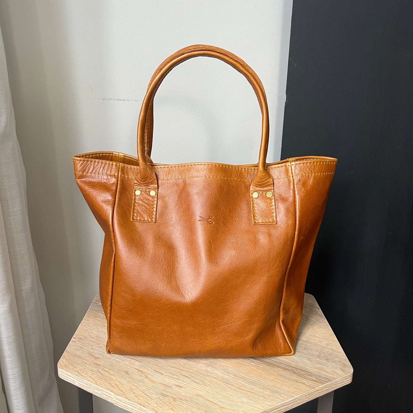 NEW Small Leather Tote Bag