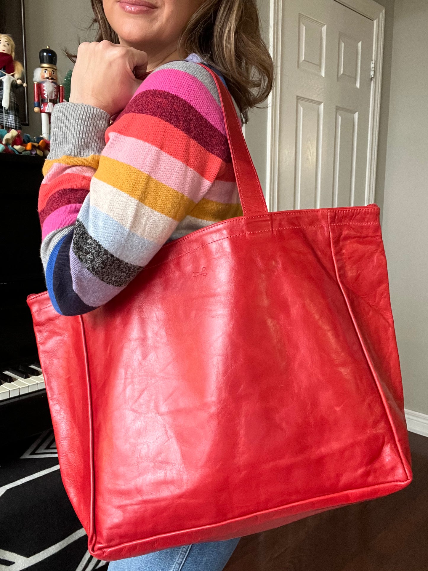 SALE Everything Leather Tote Bag- READY TO SHIP