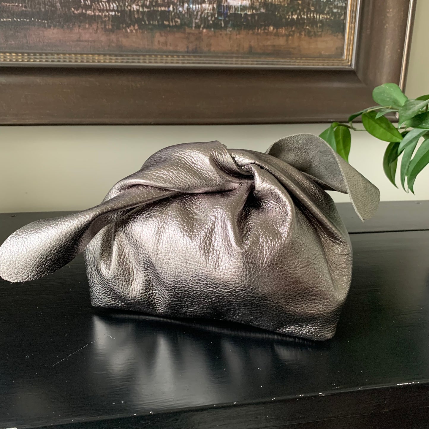 Metallic Leather Bunny Bag