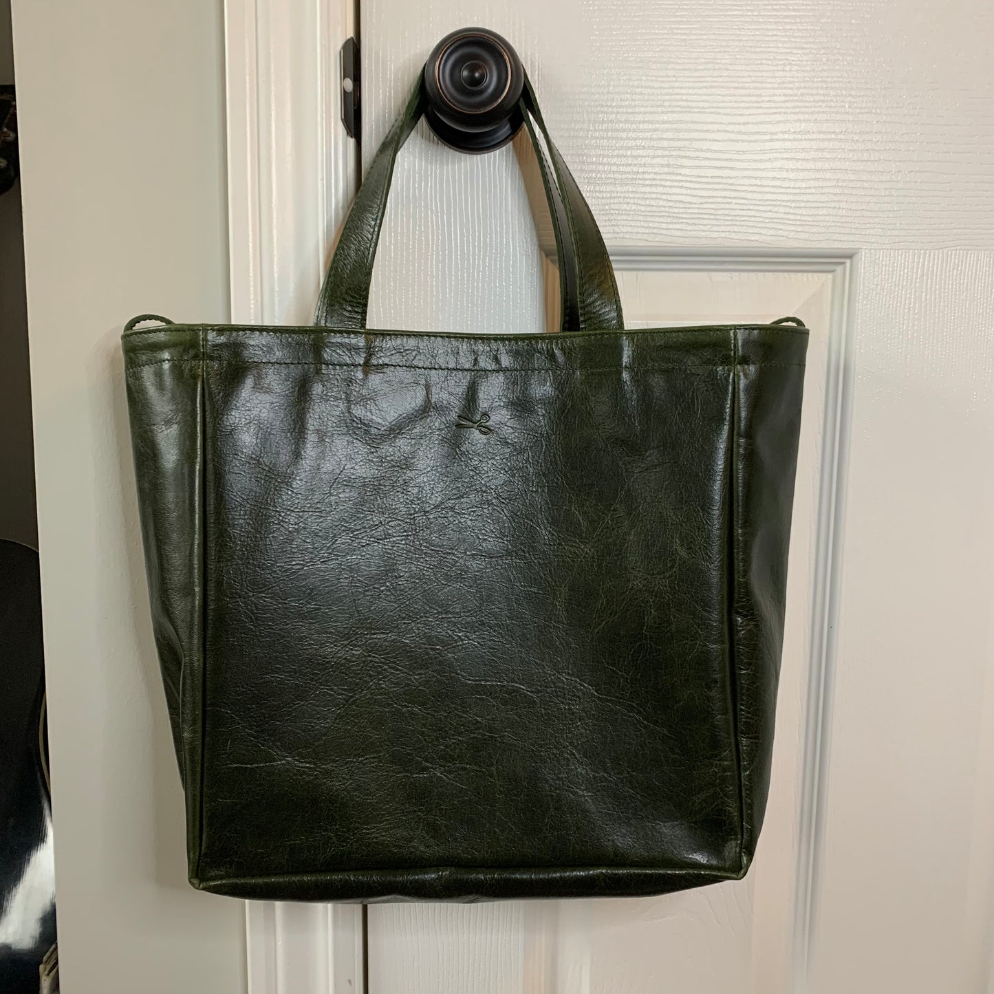 SALE Small Leather Tote Bag