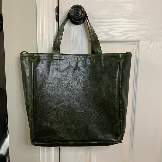Small Leather Tote Bag- READY TO SHIP
