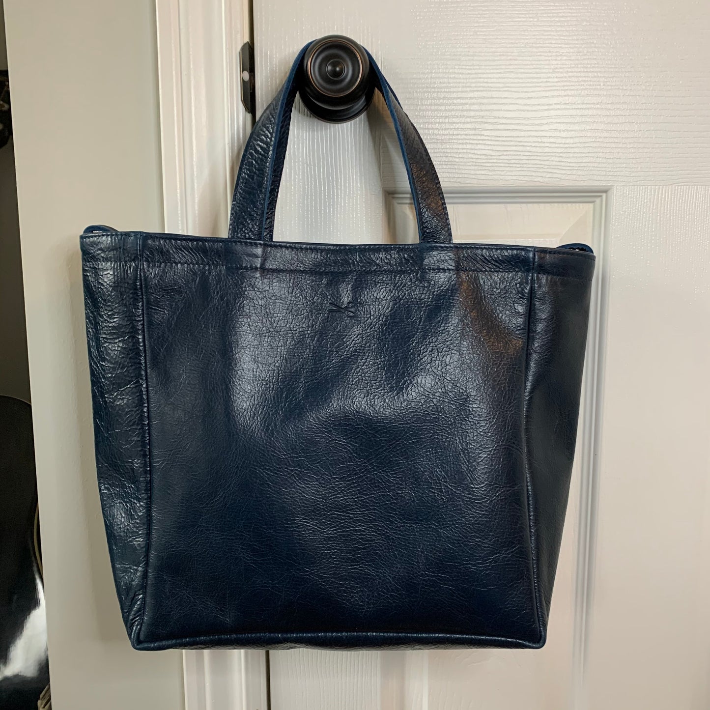 SALE Small Leather Tote Bag